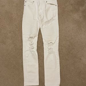 H&M Men’s biker jeans with rips